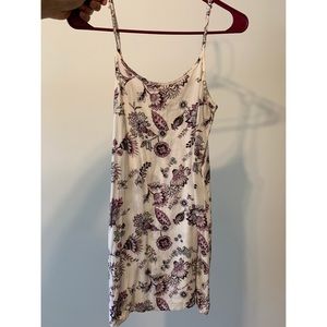 Floral mini slip dress